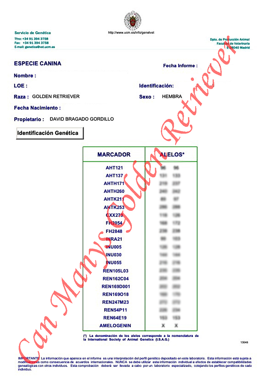 IDENTIFICACION GENETICA